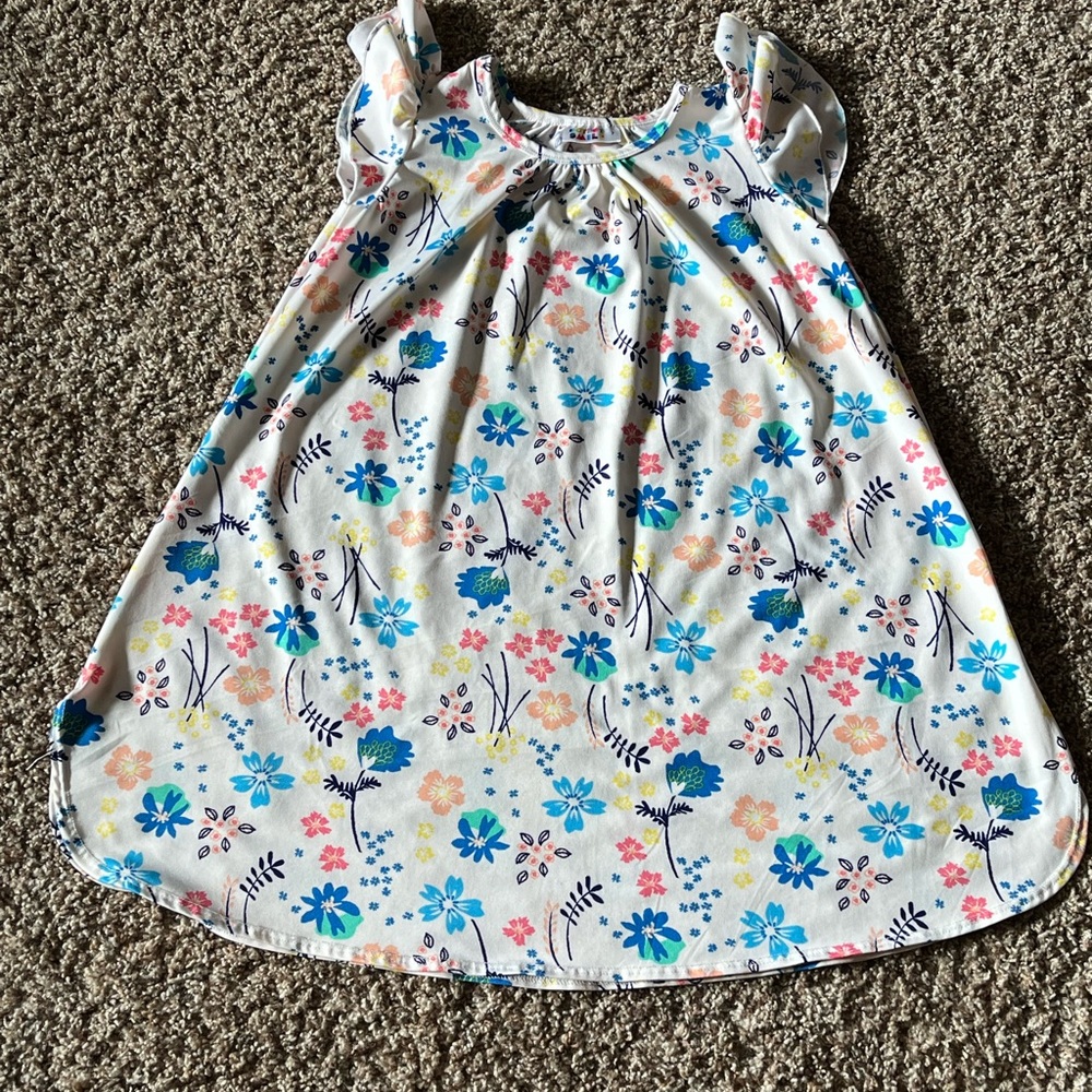 VGUC Dot Dot Smile floral swing dress size 7